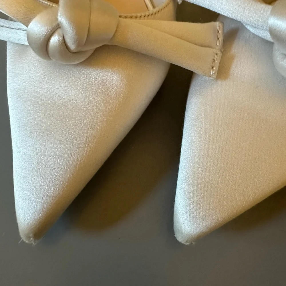 Loeffler Randall bridal Alina Heels with Bow Detail